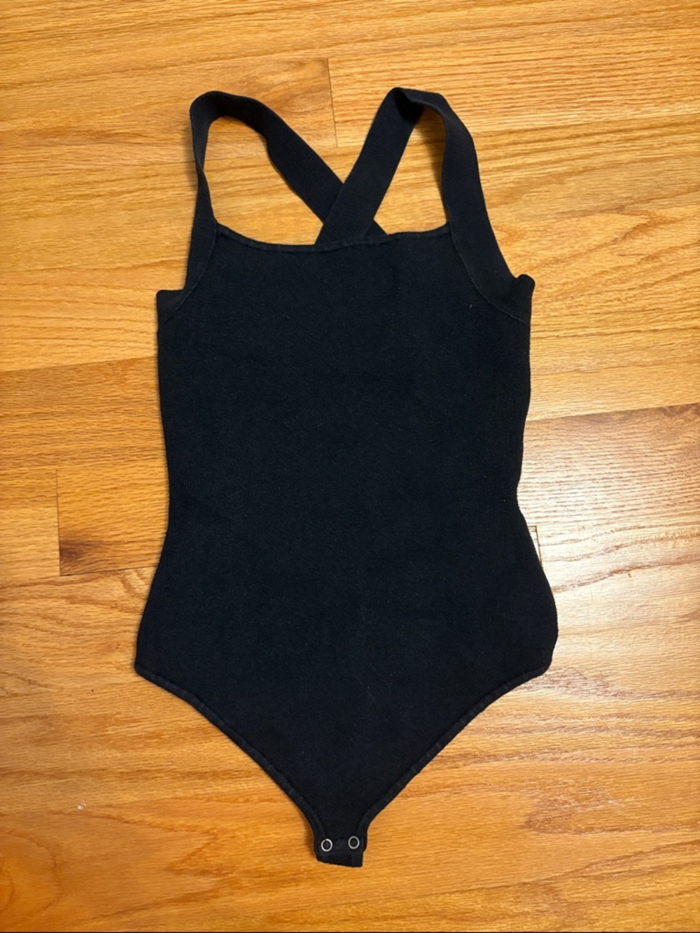 Abercrombie & Fitch Black Cross-Back Bodysuit